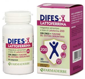 Difes X Lattoferrina - integratore alimentare studiato per sostenere le naturali difese e rafforzare il sistema immunitario